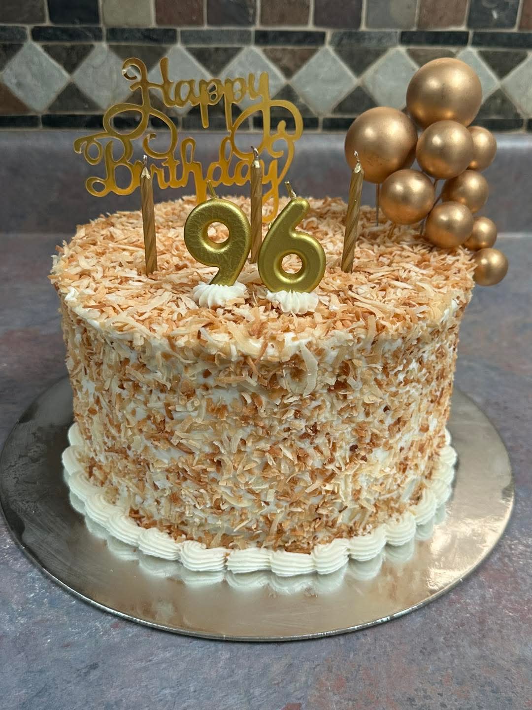 Coconut birthday cake