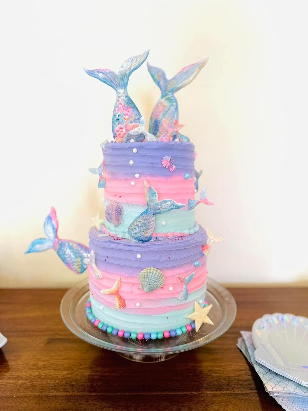 Mermaid birthday cake