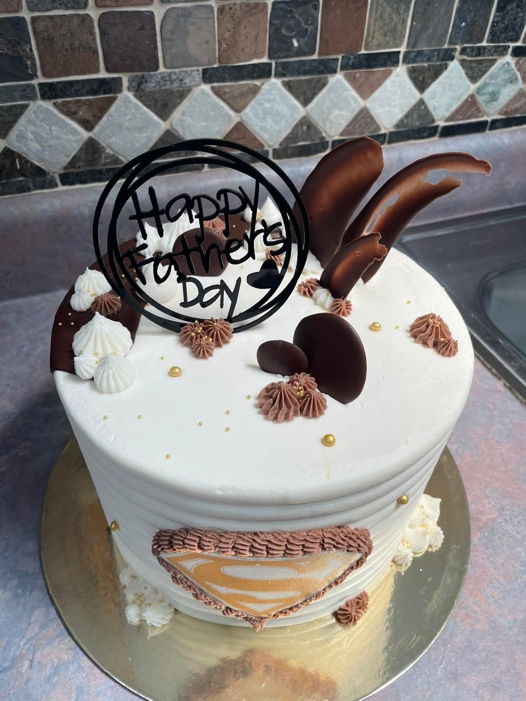 Chocolate father's day cake