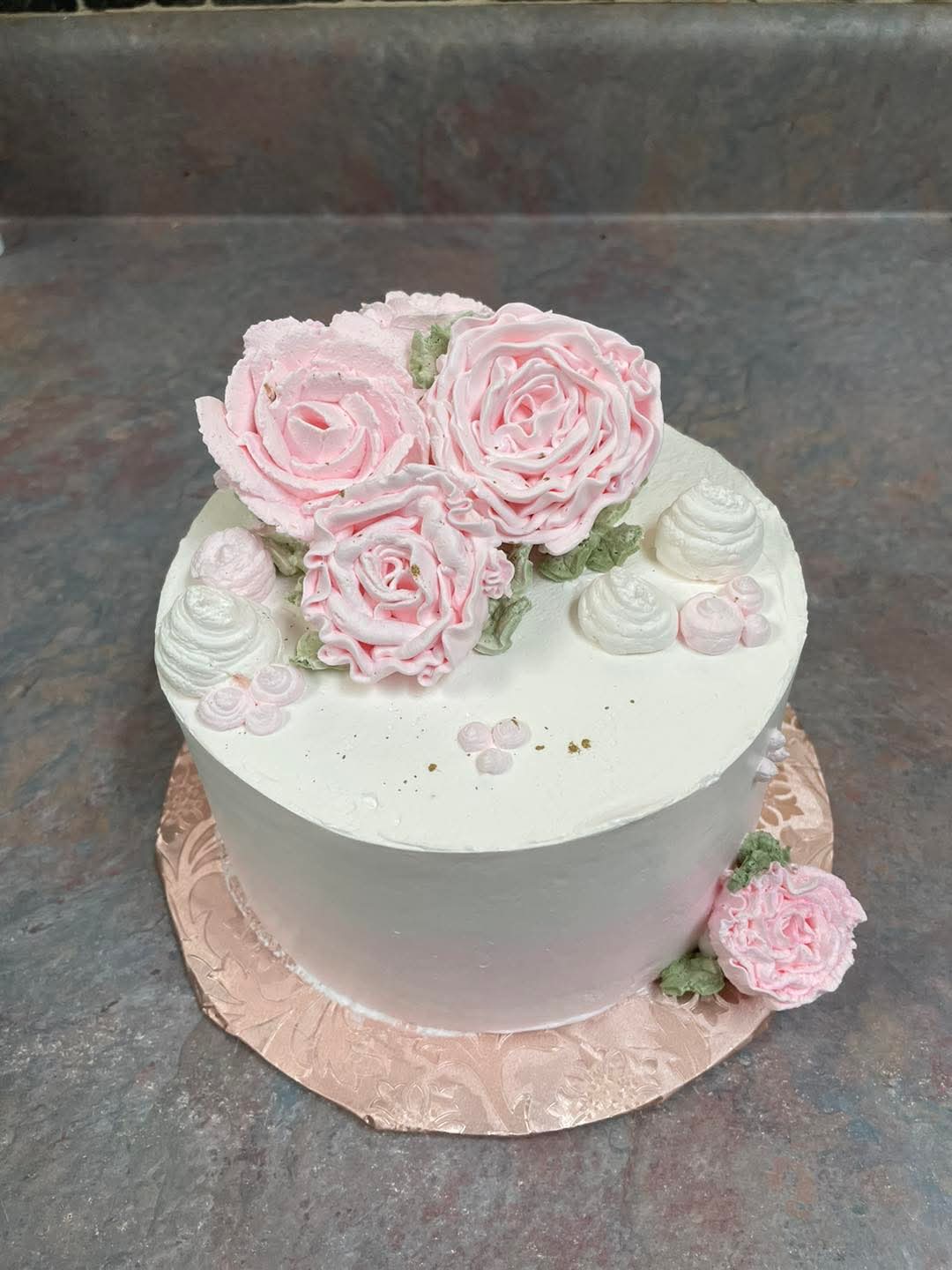 Floral buttercream cake